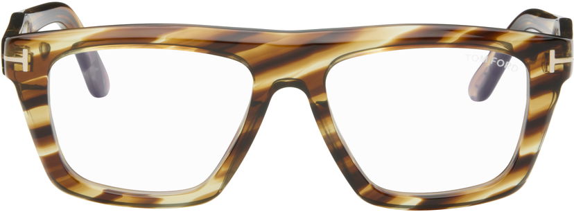 Сонцезахисні окуляри Tom Ford Tom Ford FT6059-B Blue Light Glasses Коричневий | FT6059-B_54055