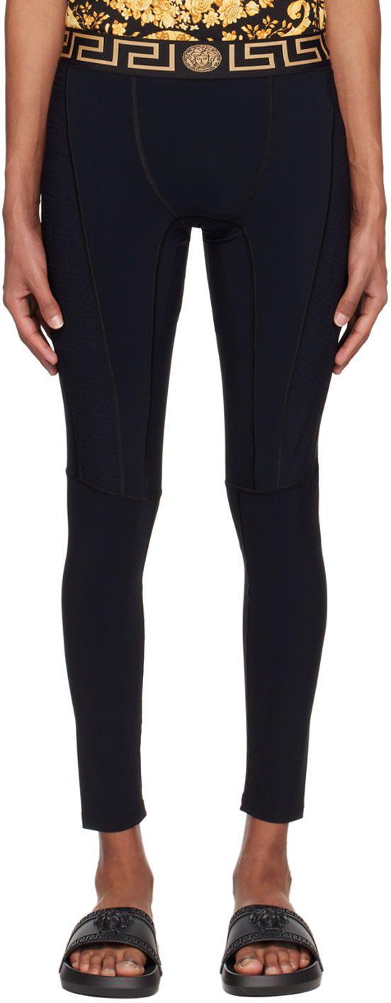 Легінси Versace Paneled Lounge Pants чорний | 1008167 1A02322
