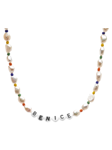 Кольє Sporty & Rich Be Nice Pearl & Bead Necklace Жовтий | AC492-PE