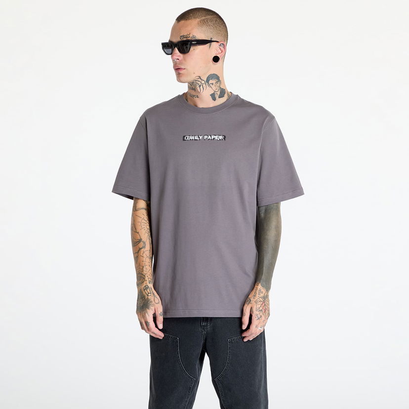 Футболка DAILY PAPER Click Boxy Ss T Shirt Rabbit Grey Сірий | 2421049