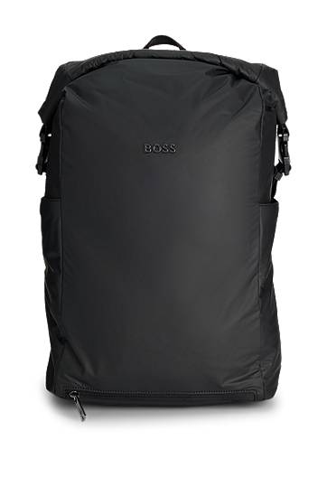 Рюкзак BOSS BOSS Roll-Top Backpack чорний | 50541460