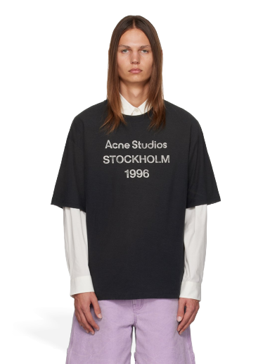 Футболка Acne Studios Faded T-Shirt чорний | CL0196-