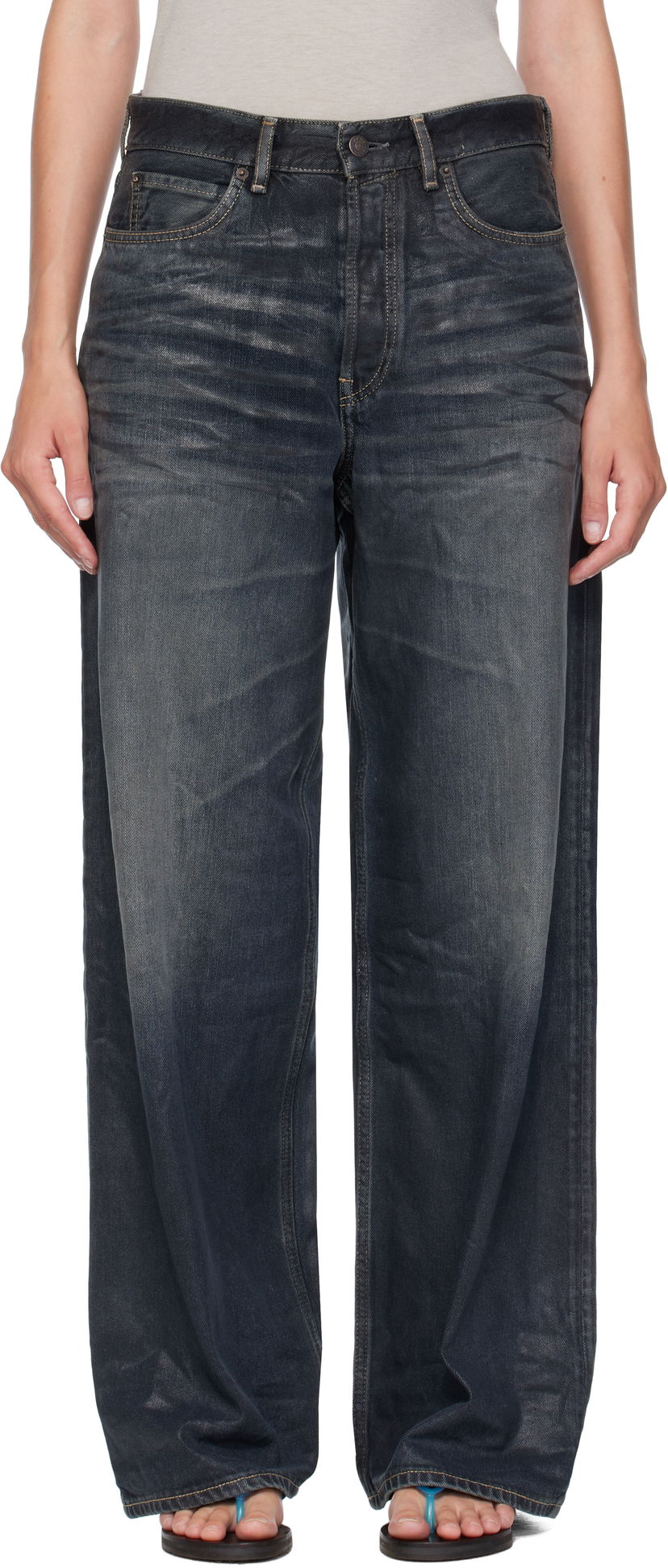 Джинси Acne Studios Acne Studios Loose Fit 1981 Jeans Синій | C00093-