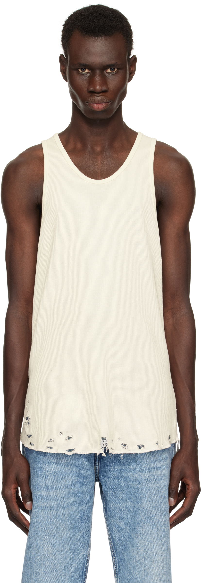 Безрукавка John Elliott John Elliott Folsom Thermal Tank Top білий | A066M66905A