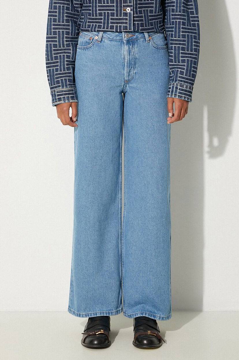 Джинси A.P.C. High Waist Jeans Синій | COHCW.F09181.IAL