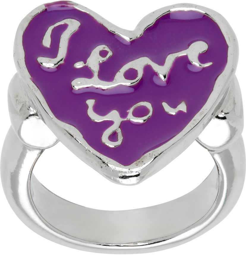 Кільце Chopova Lowena Chopova Lowena Lovers Heart Ring Фіолетовий | 6551