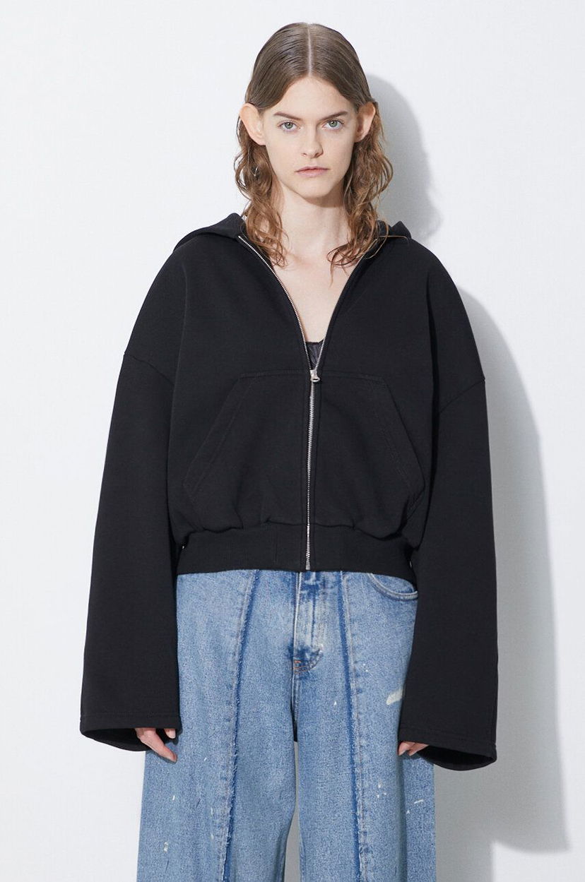 Світшоти Maison Margiela Hoodie With Zipper чорний | S52GU0215
