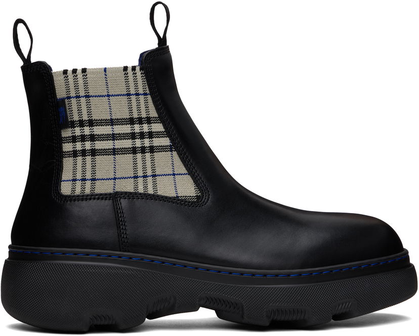 Кросівки та взуття Burberry Burberry Creeper Low Chelsea Boots чорний | 8102718