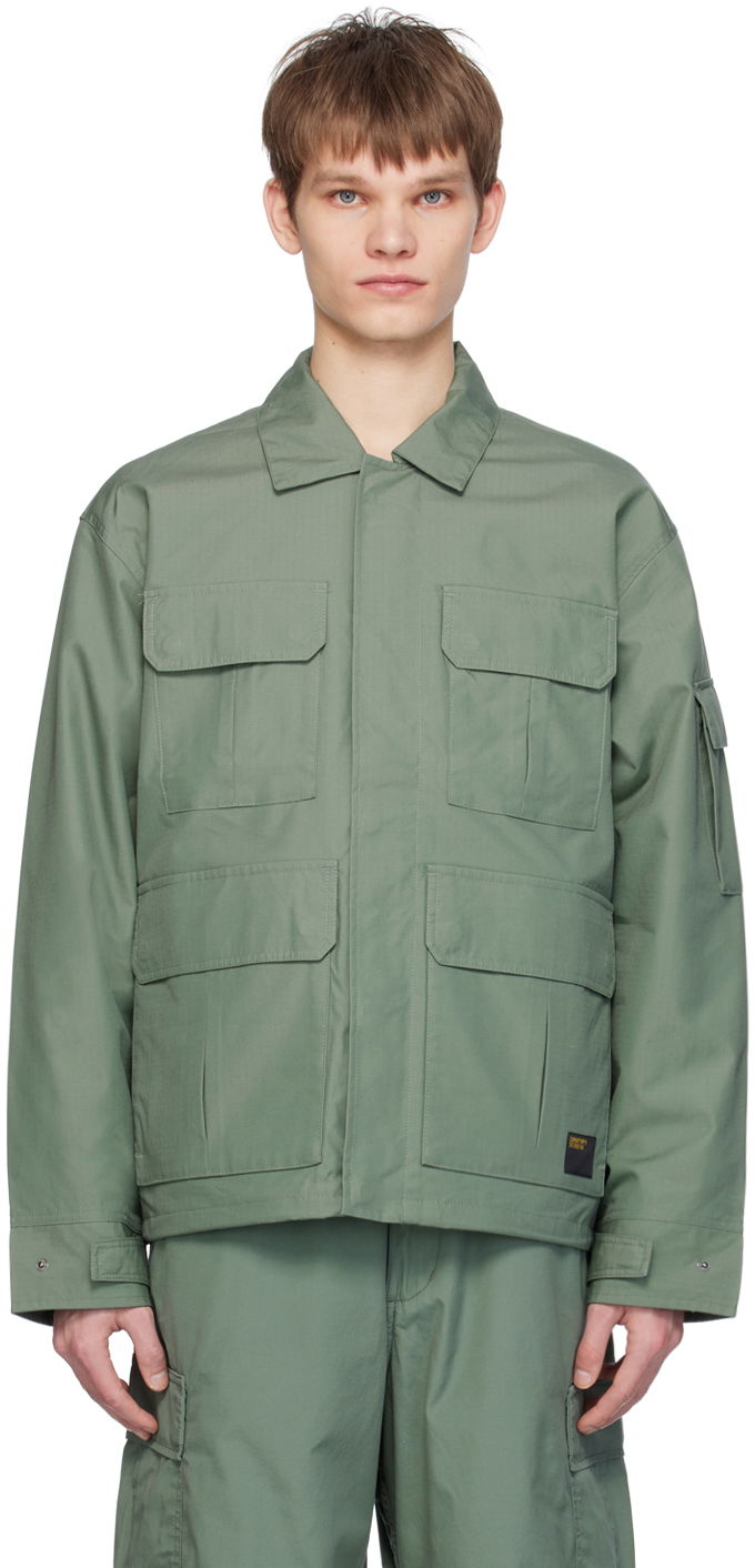 Куртка Carhartt WIP Military Style Button Up Jacket Зелений | I032979