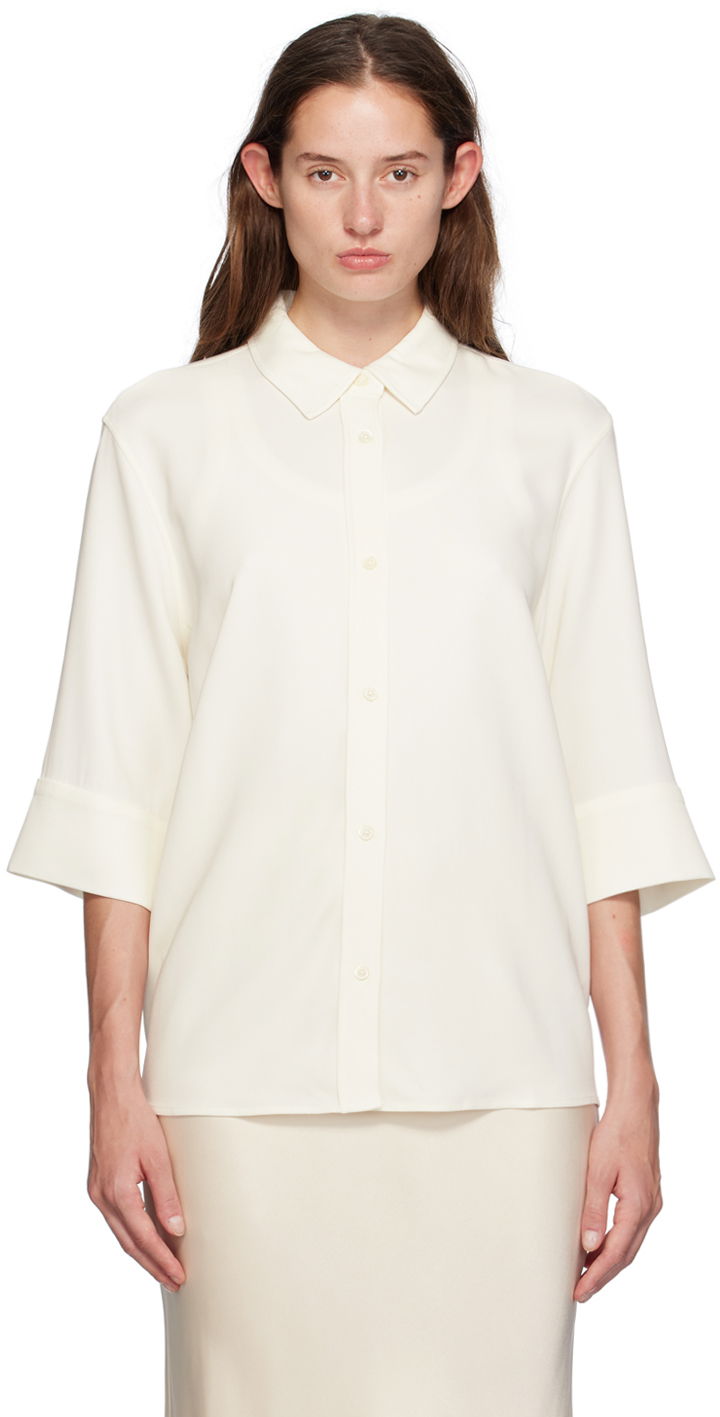 Сорочка Anine Bing Silk Blouse білий | A-07-5841-IVY26
