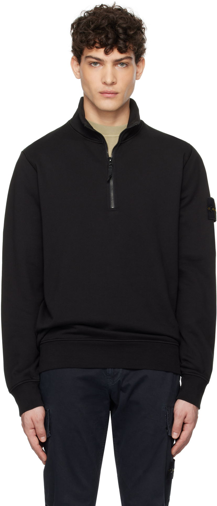 Світшоти Stone Island Fleece Sweatshirt чорний | K1S156100619S0051
