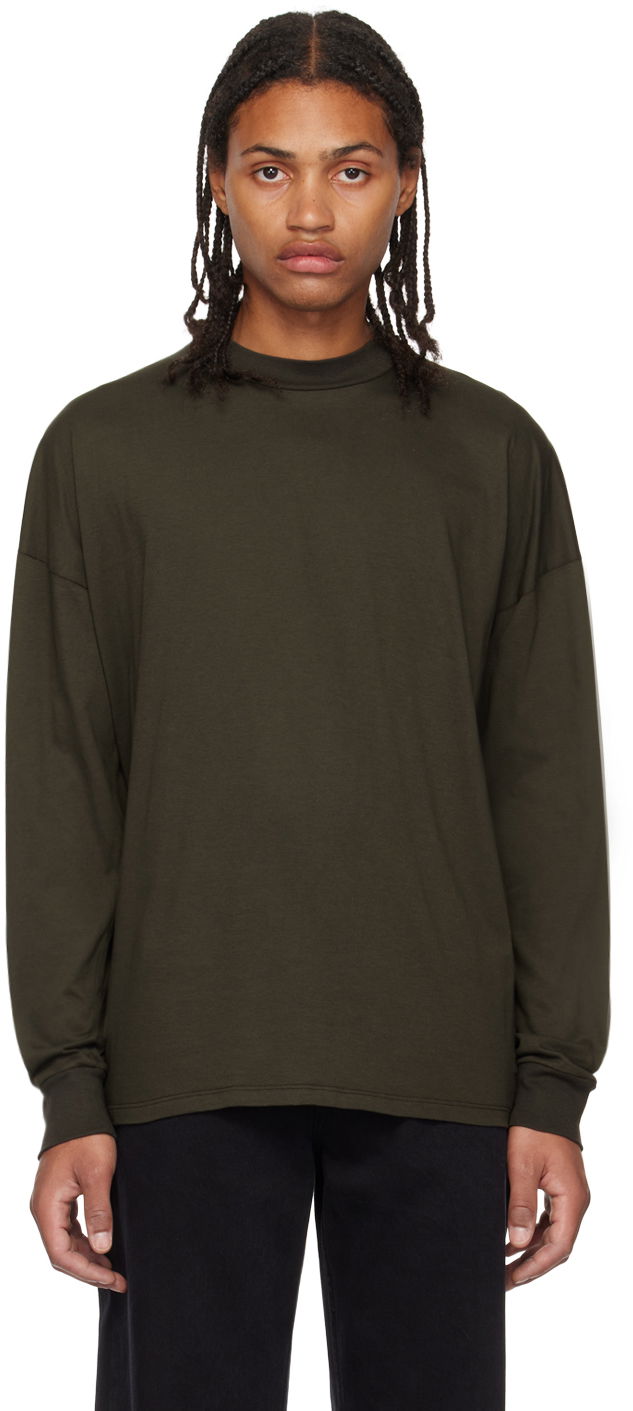 Футболка The Row Drago Long Sleeve T-Shirt Зелений | 288-K291