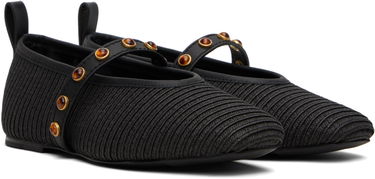 плаття rag & bone rag & bone Spire Straw Mary Jane Ballerina Flats чорний | WFF25PF1003ST3, 3