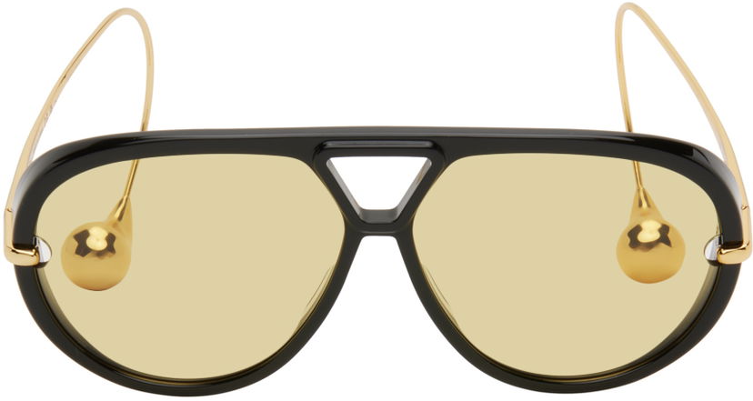 Сонцезахисні окуляри Bottega Veneta Aviator Sunglasses чорний | BV1273S-003