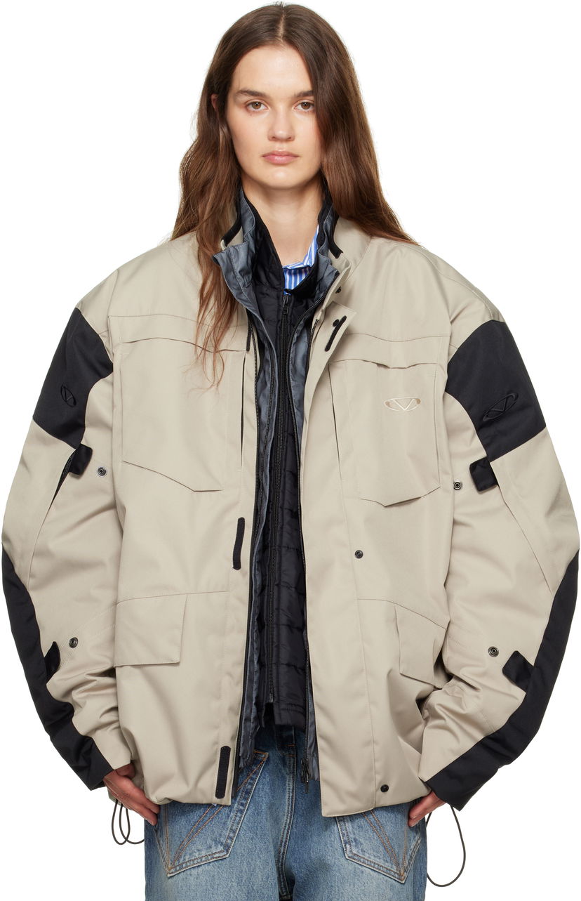 Парка VETEMENTS Vetements Biker Parka and Liner Jacket Set бежевий | UH76OJ750S