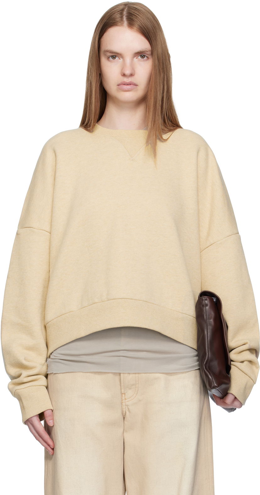 Світшоти Entire Studios Box Crew Sweatshirt Жовтий | ES2126TP