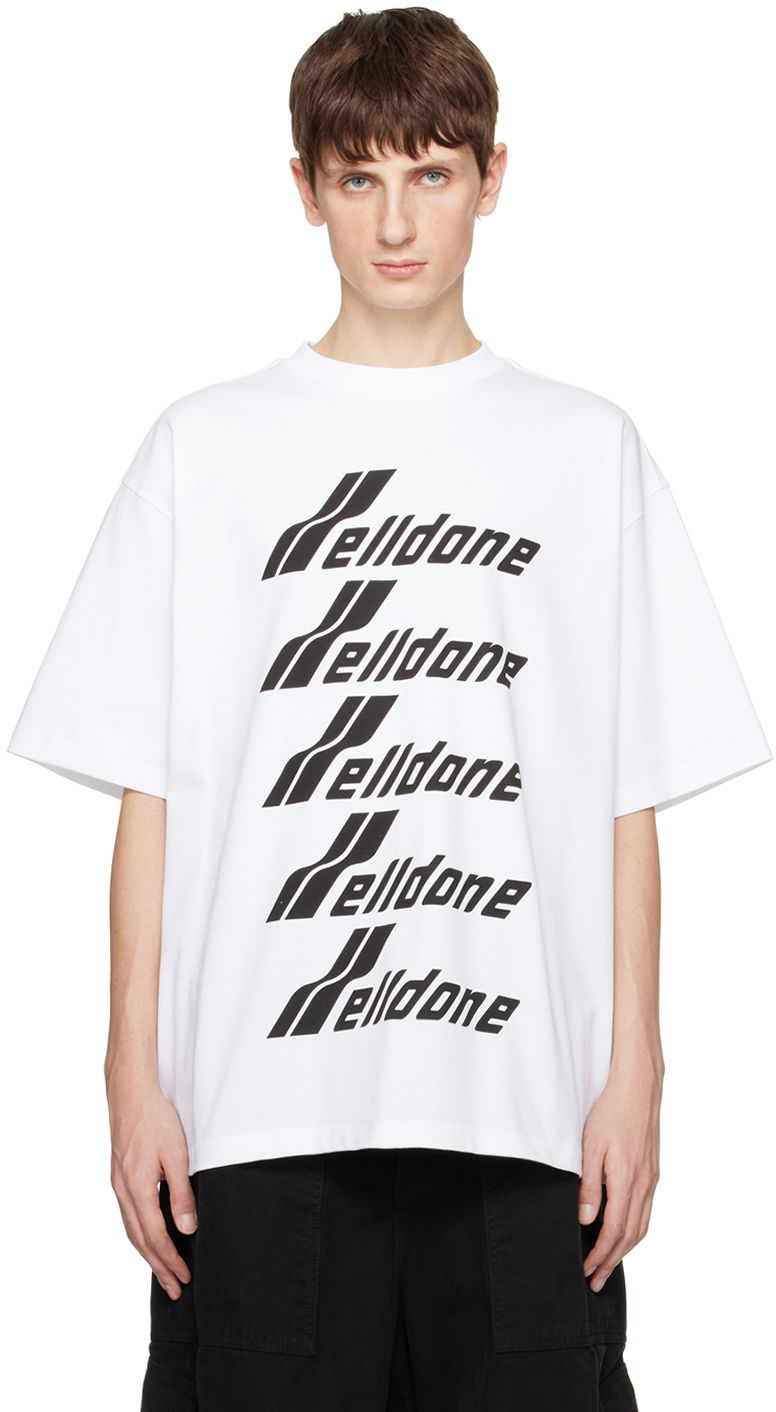 Футболка We11done Printed T-Shirt білий | WD-TP6-20-074-U-WH