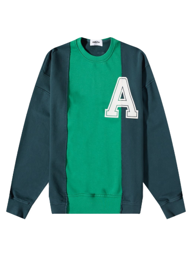 Cветр Ambush Varsity Crewneck Зелений | BMBA026F22FLE0014802
