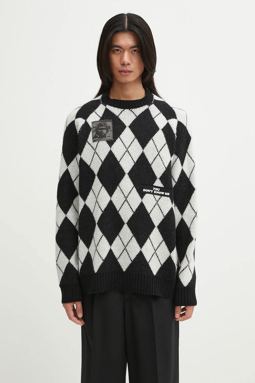 Cветр UNDERCOVER Undercover Argyle Knit Sweater Різнокольоровий | UP2E4902
