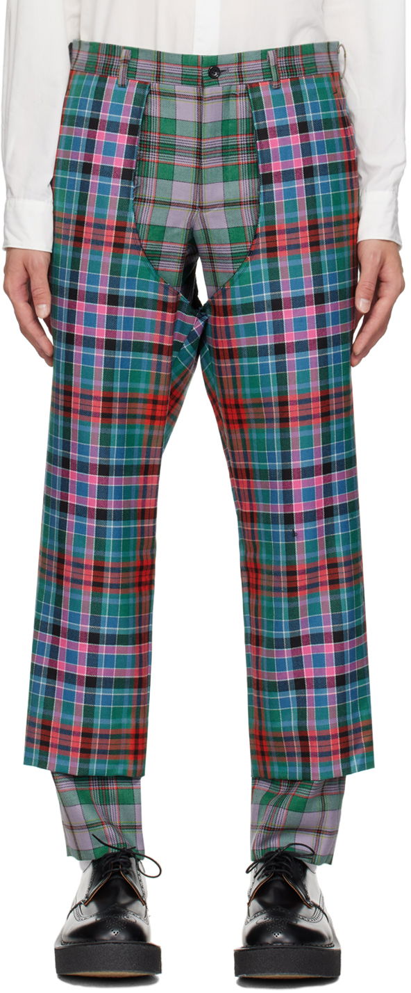 Штани Comme des Garçons Comme des Garçons Homme Plus Tartan Chaps Trousers Різнокольоровий | PL-P013-051-1-1