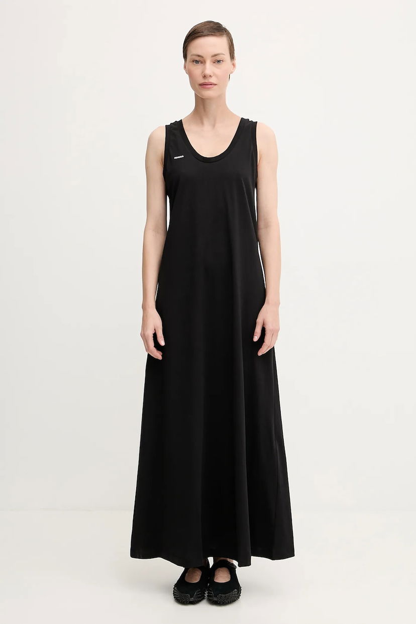 плаття PANGAIA Pangaia Midweight Maxi Dress чорний | 10002554
