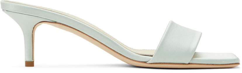 Аксесуари Aeyde Aeyde Ilvy Satin Mules Зелений | A11-HS-GAIS55TB155-SS25-1017-013