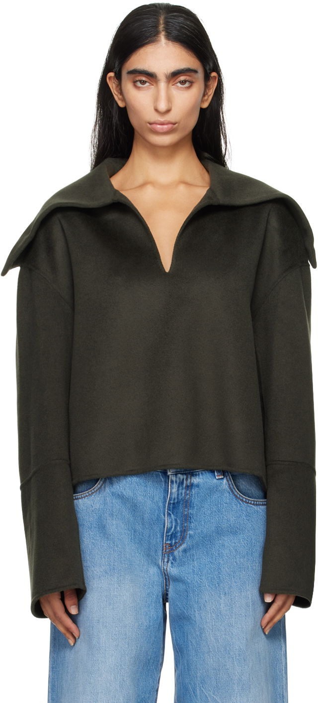 Cветр Nanushka Gray Maxe Sweater чорний | NW24PFSG26997
