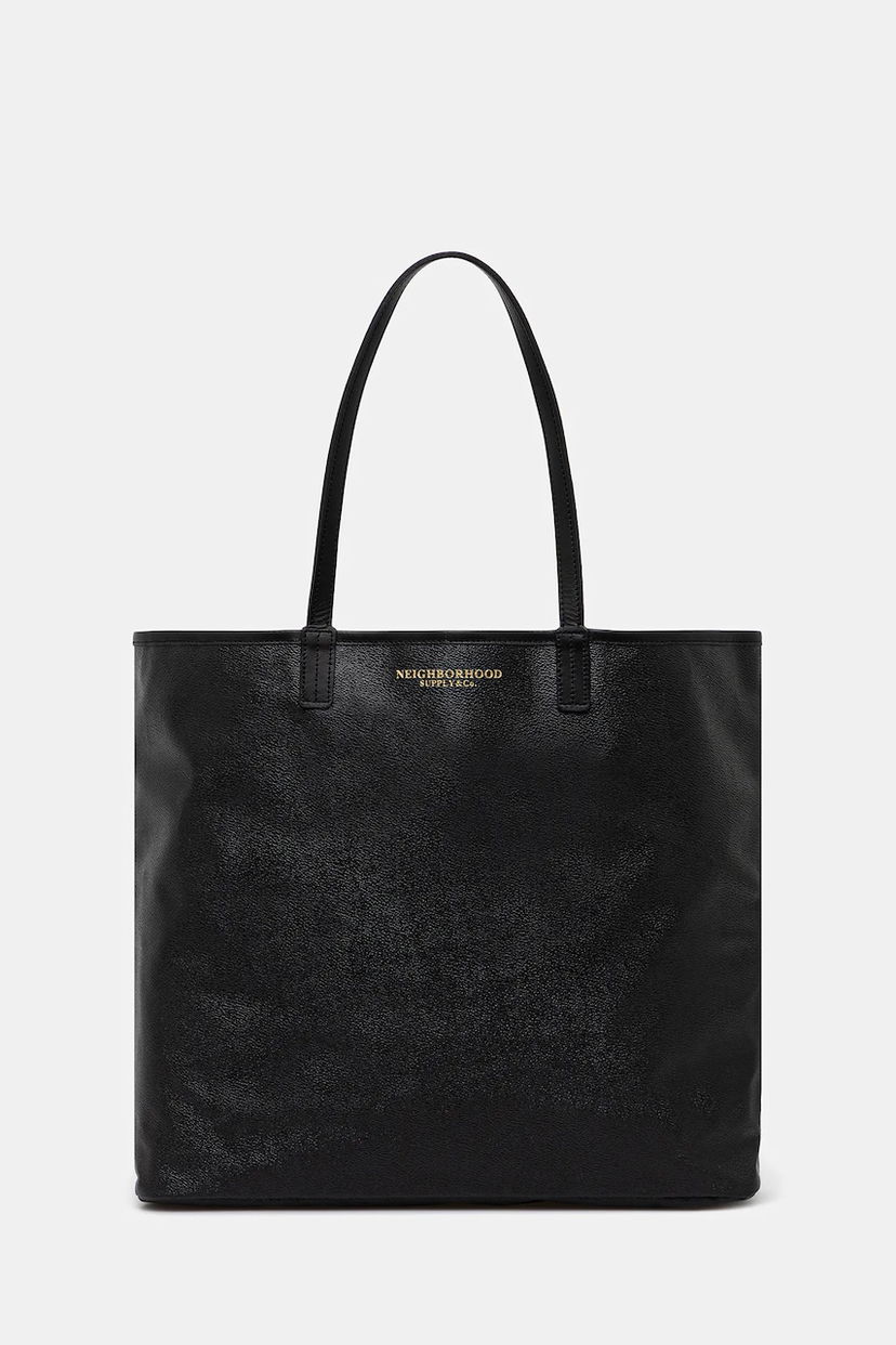 сумка-тоут Neighborhood NEIGHBORHOOD Coated Tote Bag чорний | 251TQNH.CG01