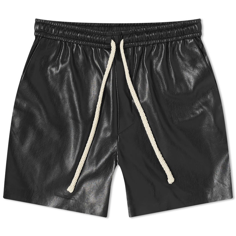 Шорти Nanushka Maurine Leather Look Shorts чорний | NW24RSST00599