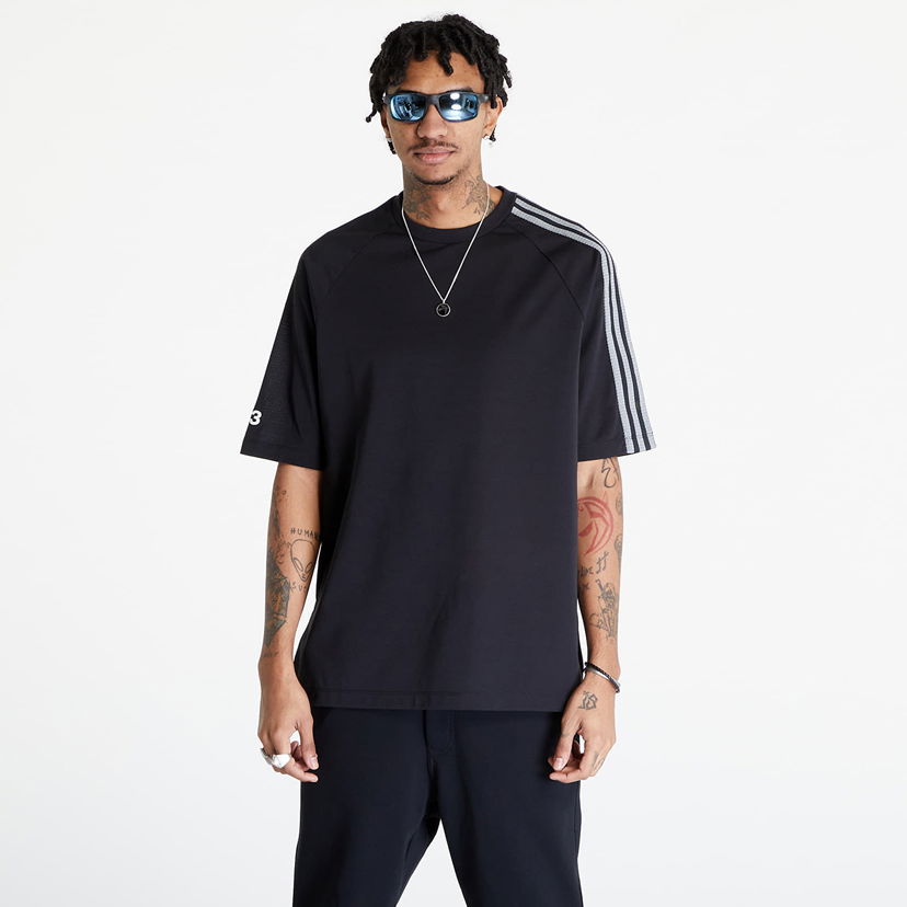 Футболка Y-3 3-Stripes Short Sleeve Tee UNISEX Black/ Off White чорний | IR6265