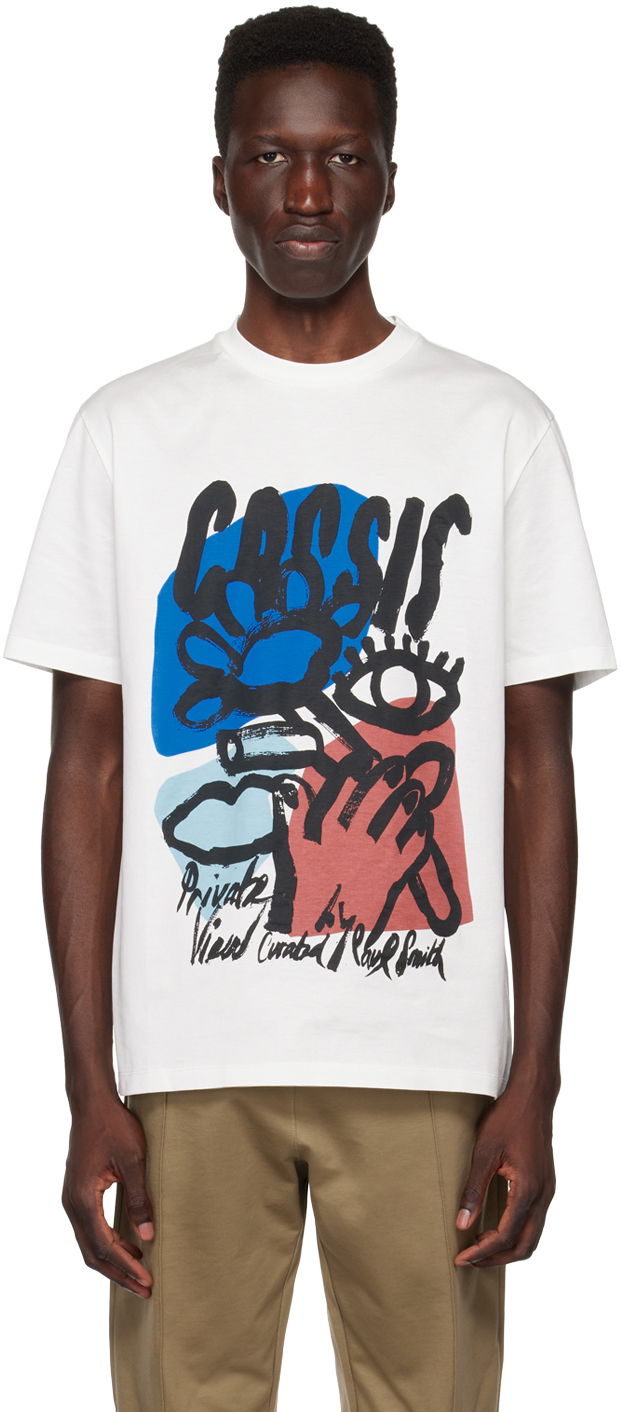 Футболка Paul Smith Paul Smith 'Cassis' Print T-Shirt білий | M1R-919T-KP3660-01
