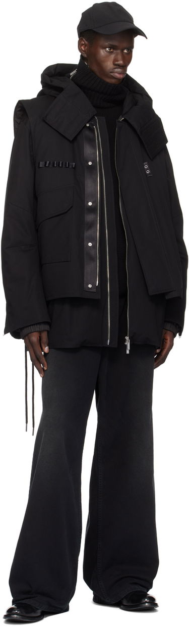 Парка Helmut Lang Helmut Lang Arctic Double Puffer Down Jacket & Vest чорний | O07HM402, 4