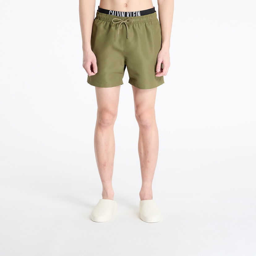 Купальники CALVIN KLEIN Calvin Klein Jeans Medium Double WB Boardshorts Зелений | KM0KM01093 LB6