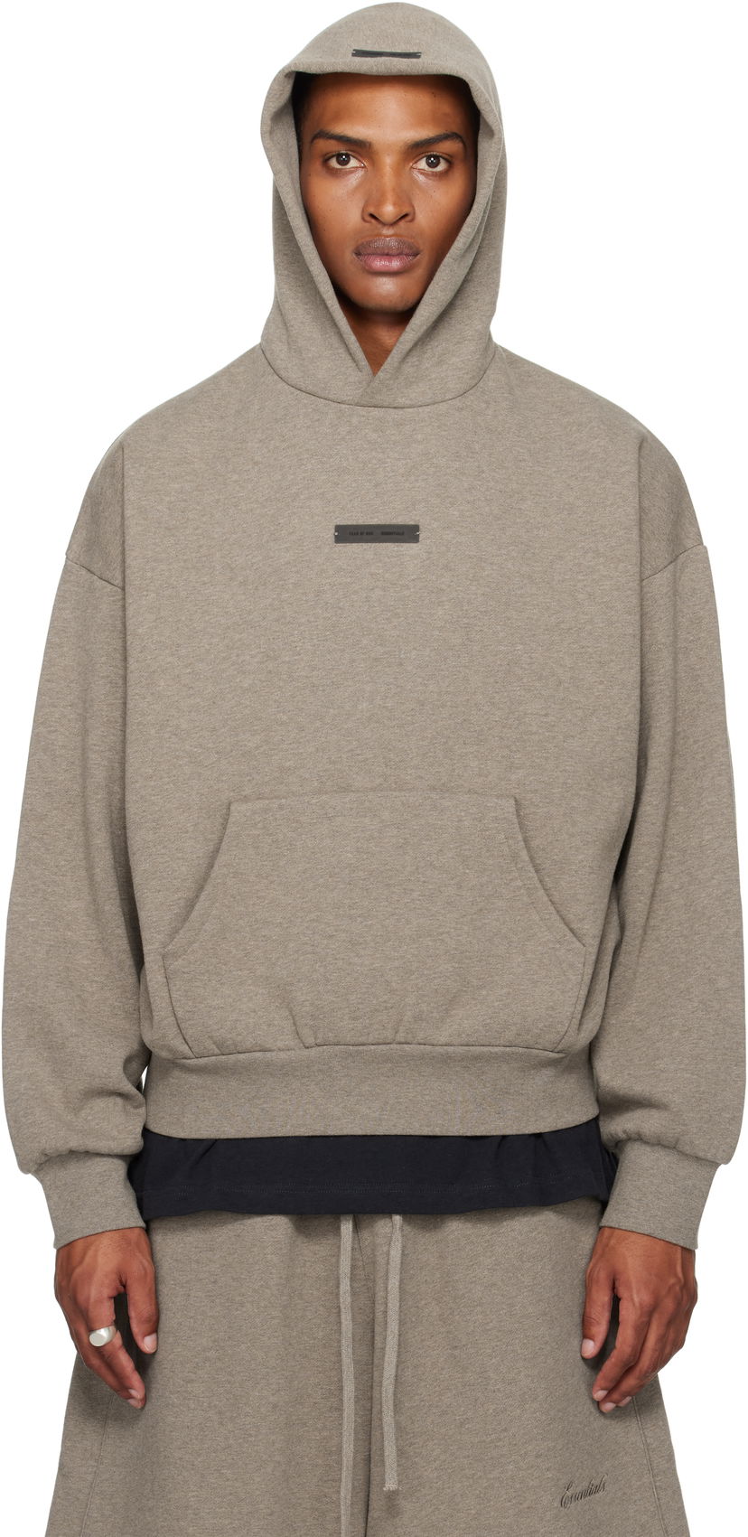 Світшоти Fear of God Fear of God ESSENTIALS Fleece Hoodie, Classic Fit Сірий | 192SP252053F