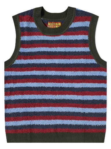 Cветр Brain Dead Teddy Fur Striped Vest Різнокольоровий | BDF22O12002641BL17