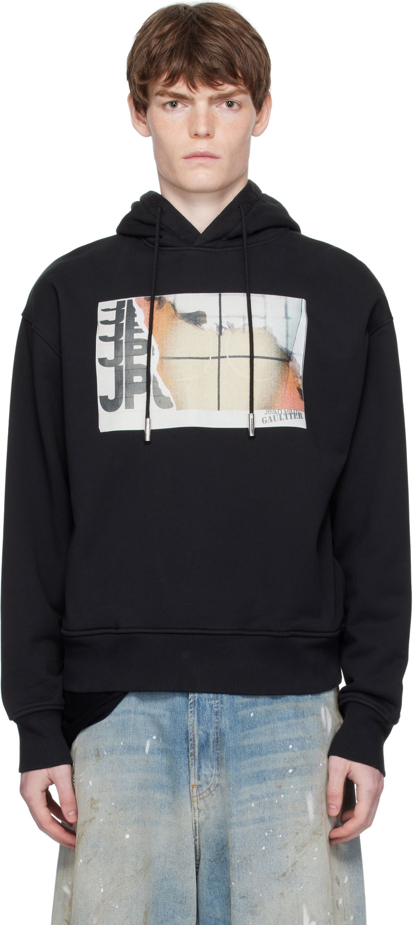 Світшоти Jean Paul Gaultier Jean Paul Gaultier Printed Fire Hoodie чорний | 25/03-W-TO296-J003-001501