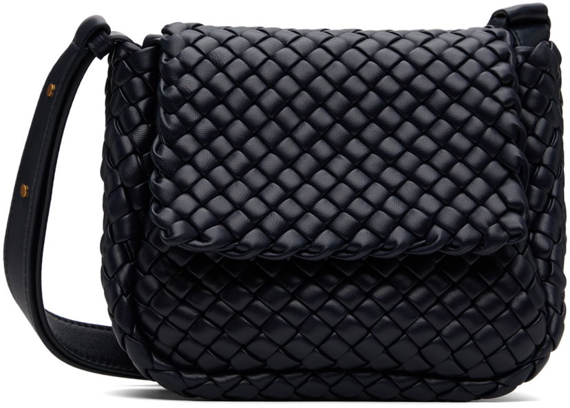 Сумка Bottega Veneta Mini Cobble Shoulder Bag темно-синій | 762711 V01D1