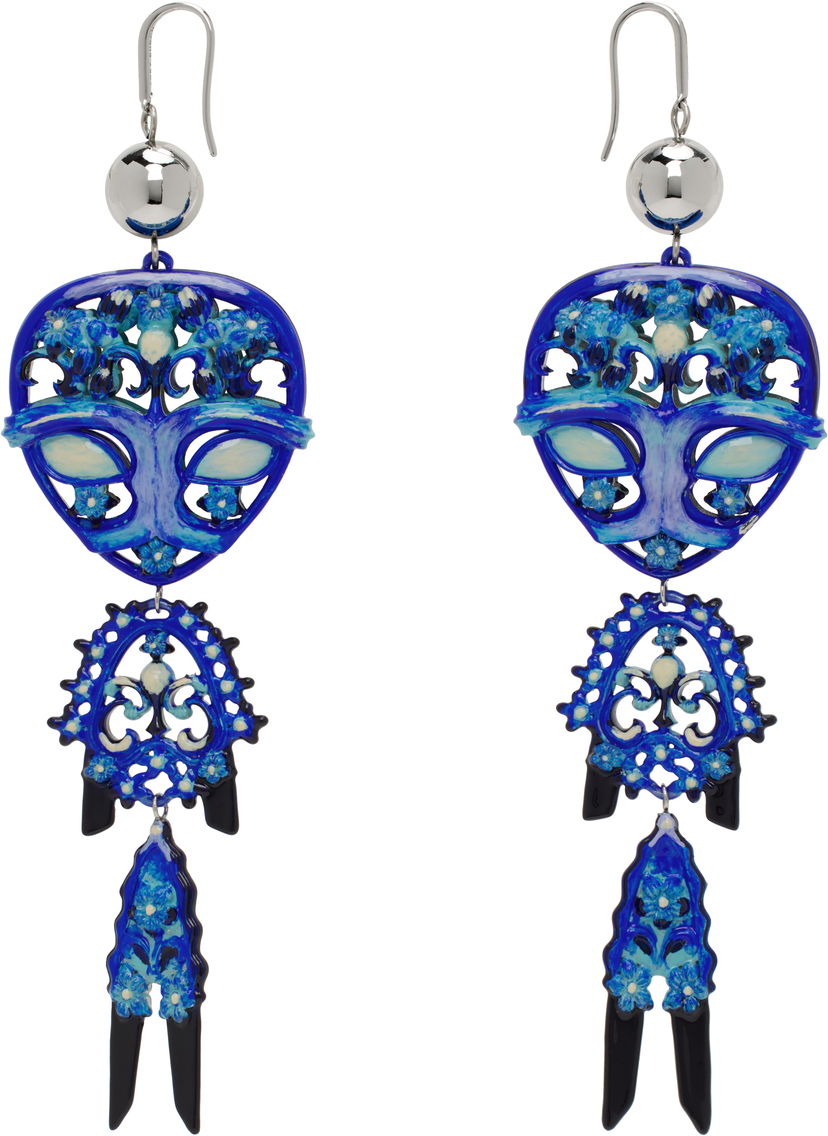 Сережки Tory Burch Tory Burch Alien Drop Earrings Синій | 173637-400