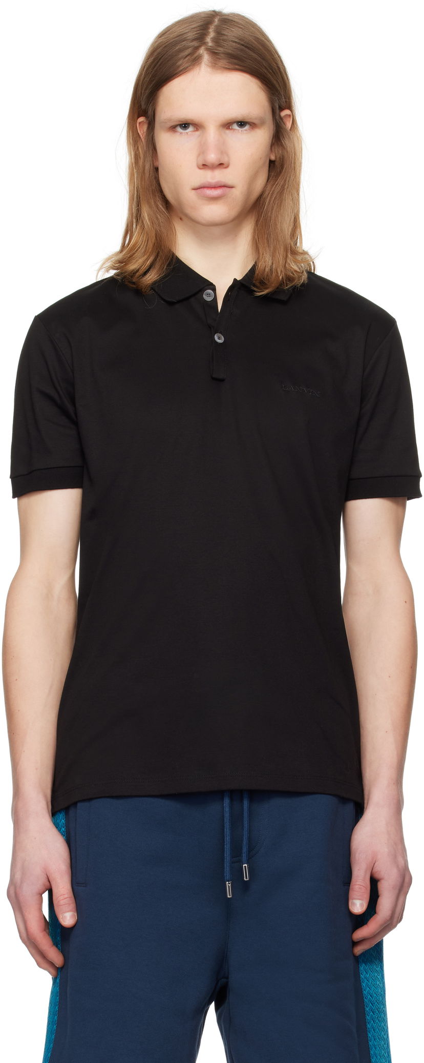 Сорочка поло LANVIN Lanvin Regular Polo чорний | RM-PL0023-J165-P25