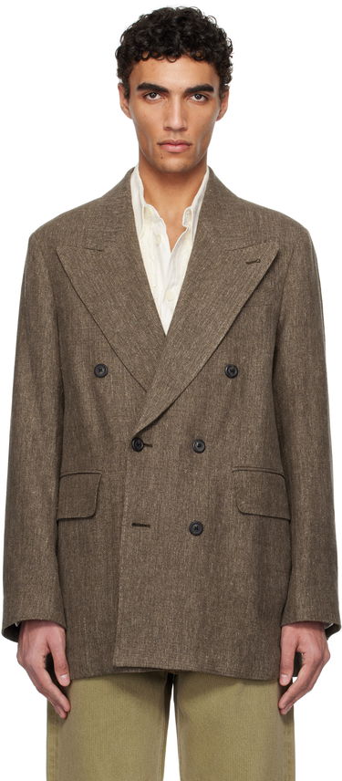 Куртка OUR LEGACY Our Legacy Sharp Double-Breasted Blazer Коричневий | M2250STC, 0