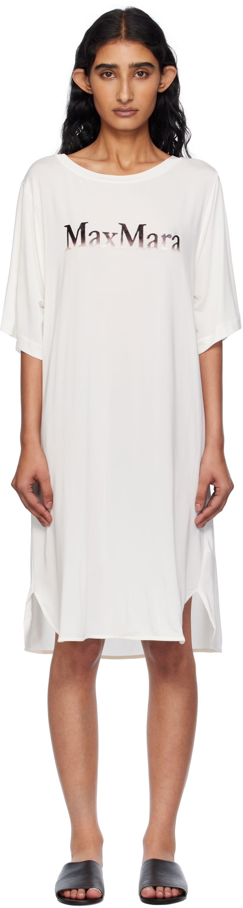 плаття Max Mara Max Mara Luna T-Shirt Minidress білий | 2516621039600