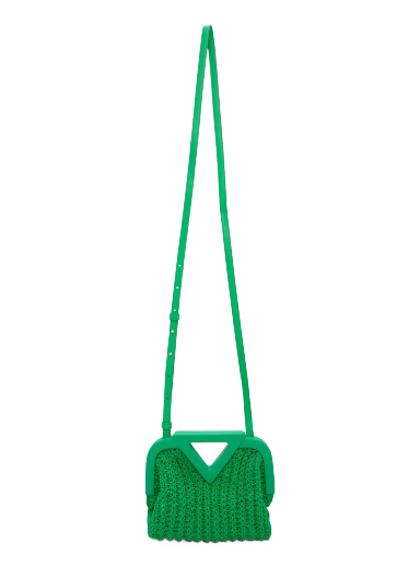 Сумка Bottega Veneta Crochet Small Point Bag Зелений | 658654 V0T21
