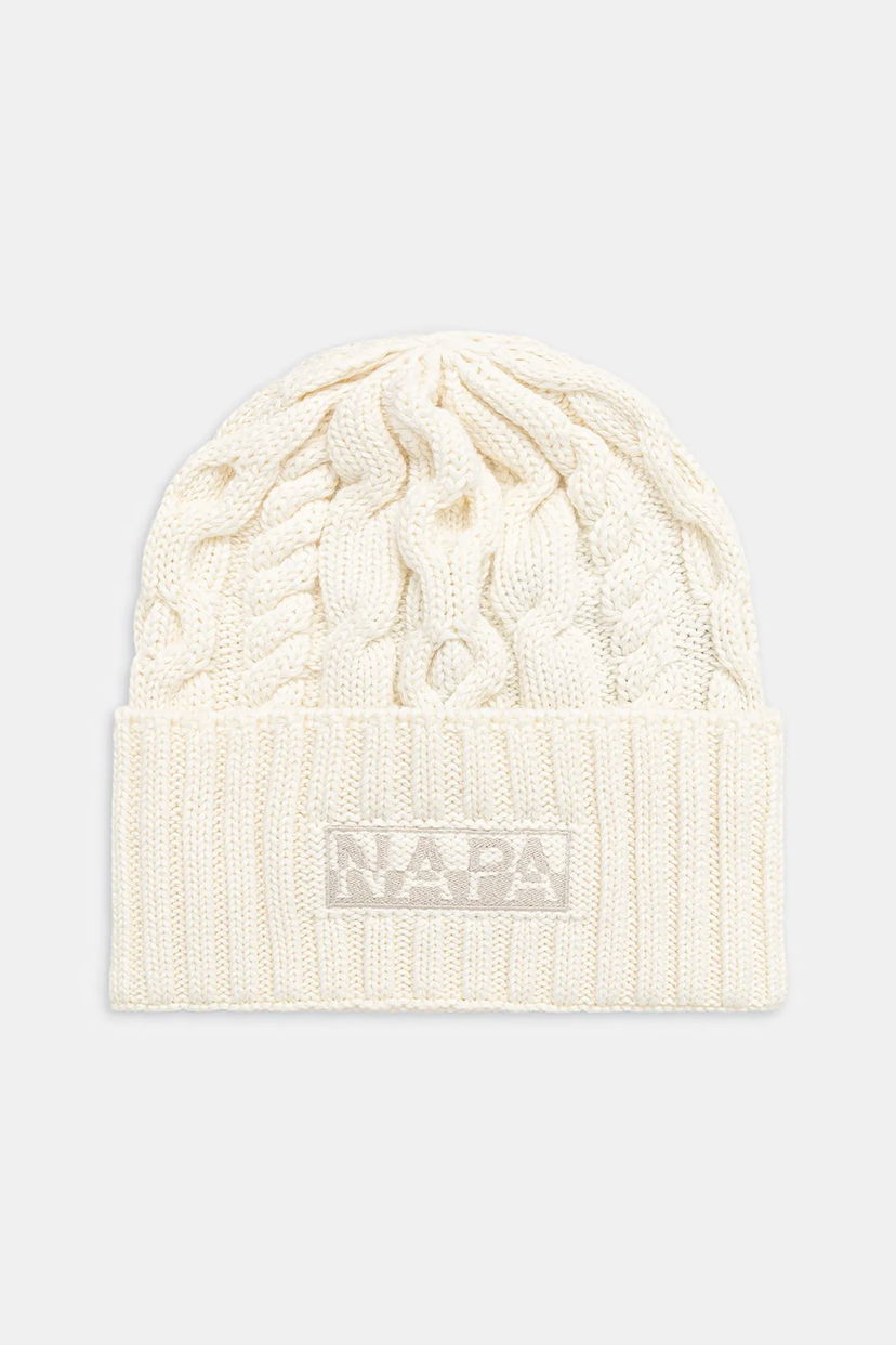 Шапка Napapijri Napapijri F-Tires Wool Blend Beanie білий | NP0A88YXN1J1