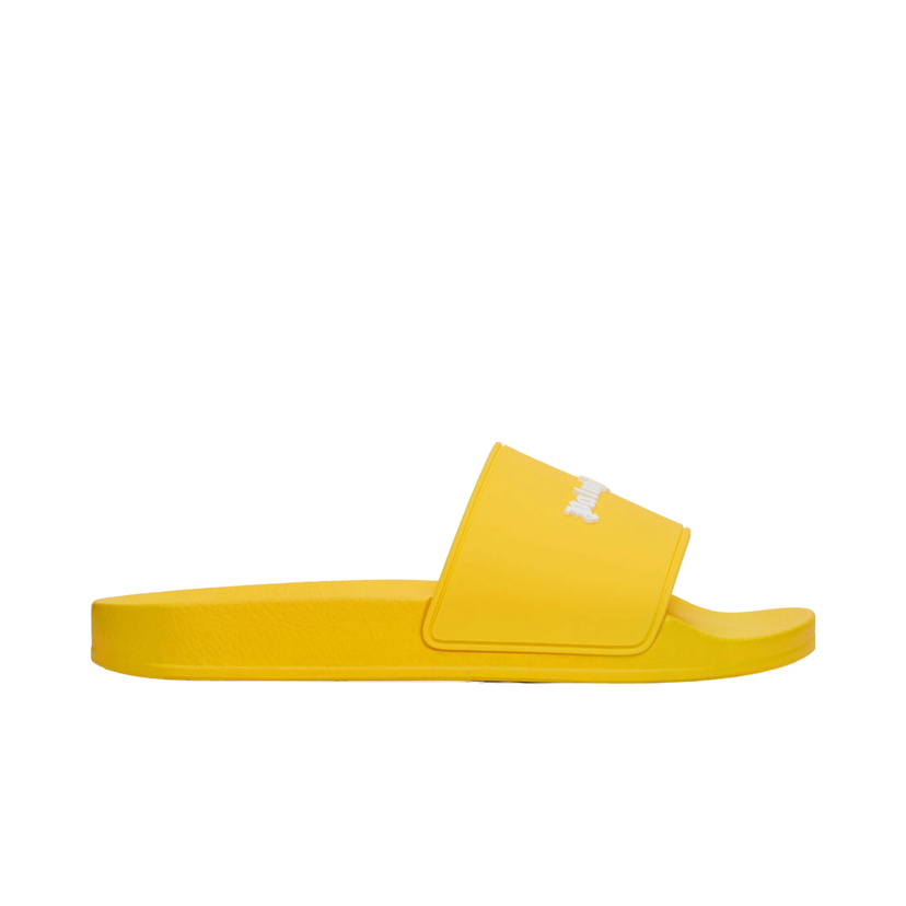 Кросівки та взуття Palm Angels Yellow Logo Pool Slides Жовтий | PMIC011F24MAT0016565