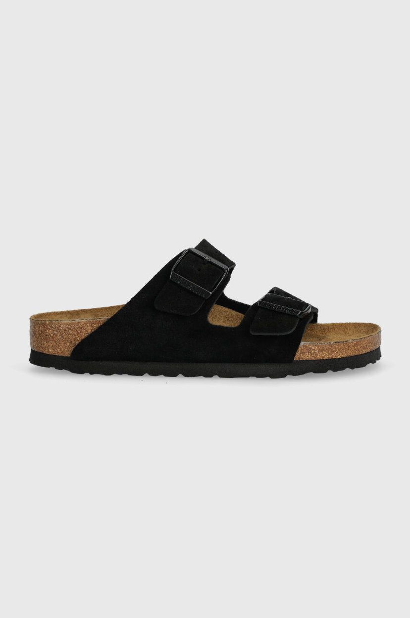 Кросівки та взуття Birkenstock Birkenstock Arizona Suede Sandals чорний | 1027164