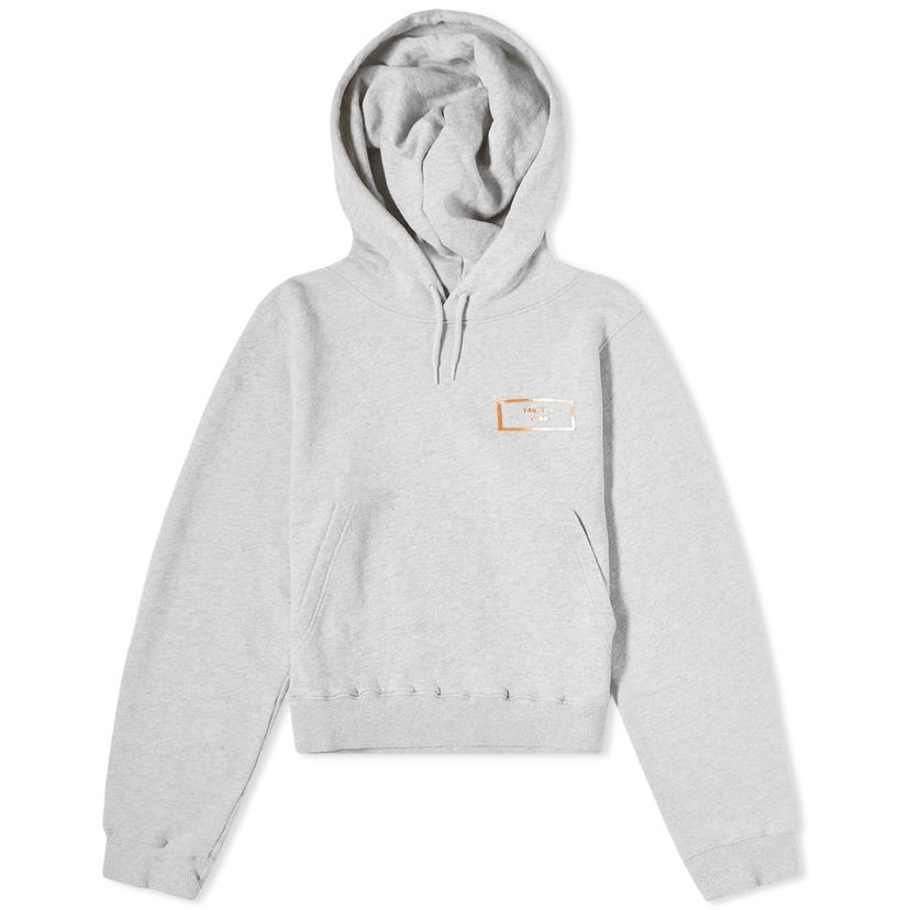 Світшоти Martine Rose Shrunken Logo Hoodie Сірий | CMRSS24-625A