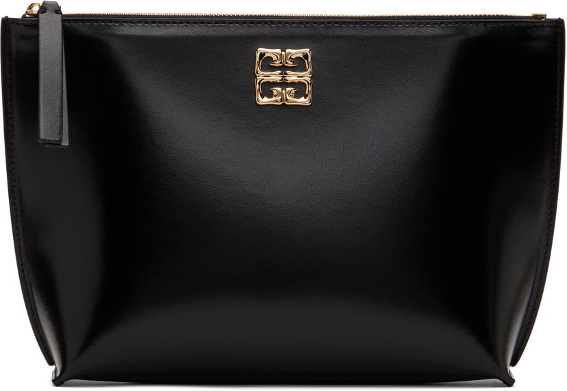 Сумочка Givenchy Black Leather 4G Pouch чорний | BB60NSB13A001