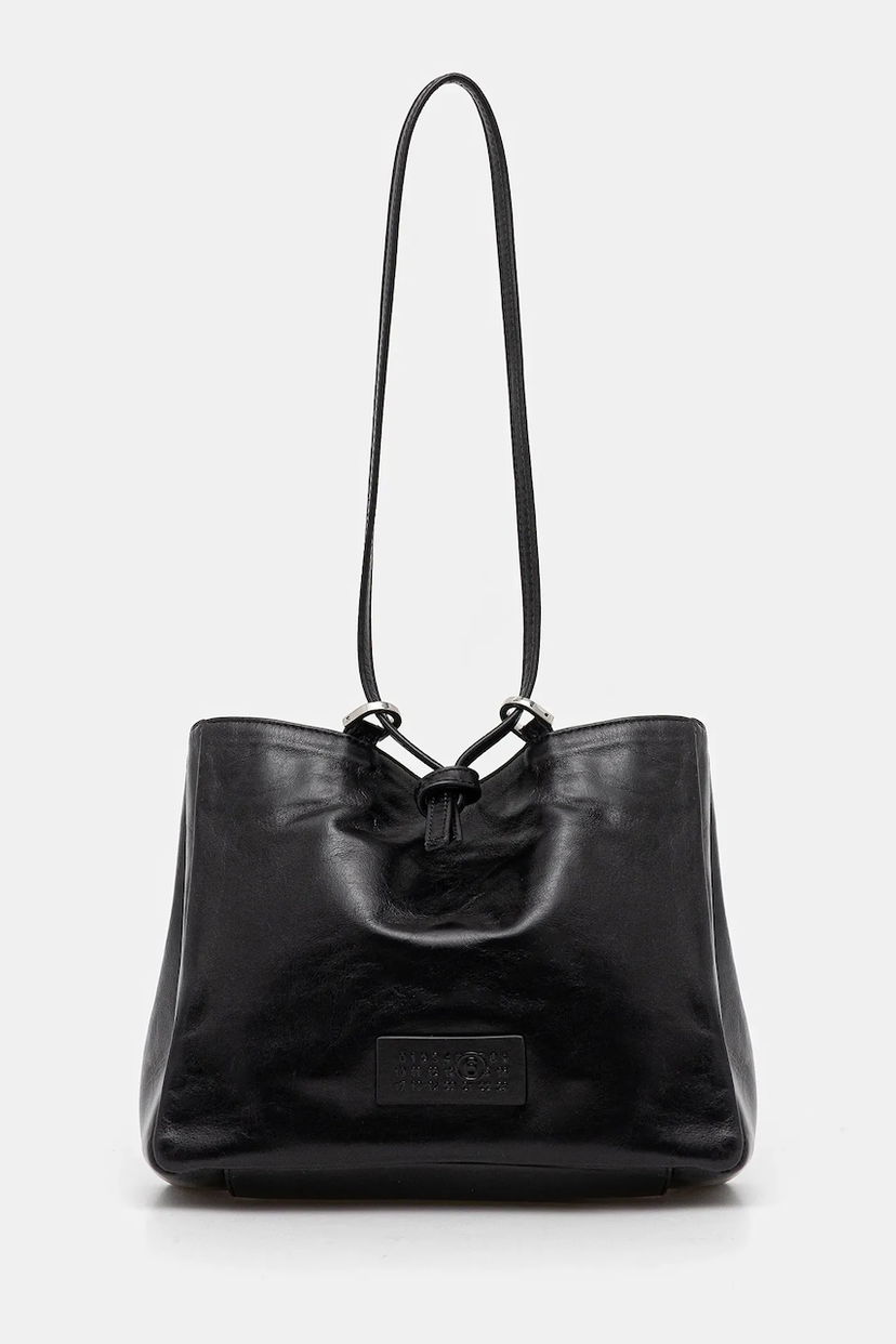 сумка-тоут Maison Margiela MM6 Maison Margiela Leather Tote Bag чорний | SB5ZH0021.P7187.T8013