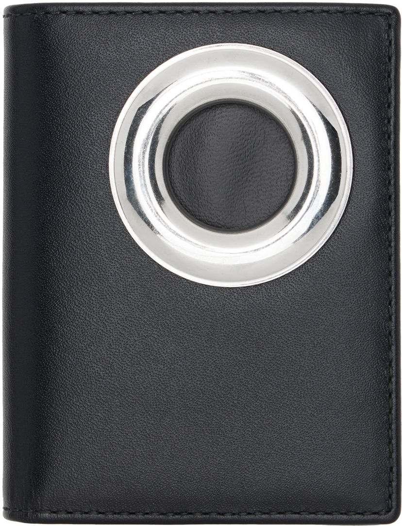 Гаманець Comme des Garçons COMME des GARÇONS WALLETS Black Silver Eyelet Wallet чорний | SA0641SE