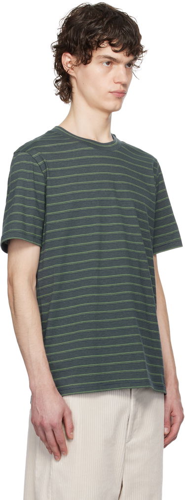 Футболка A.P.C. A.P.C. Aymeric Striped T-Shirt Зелений | COHGX-H26132, 1